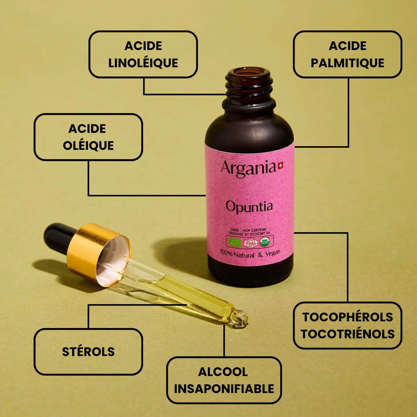Opuntia® 30ml - Pure prickly pear seed oil, N°1 for wrinkles and Taches🇨🇭