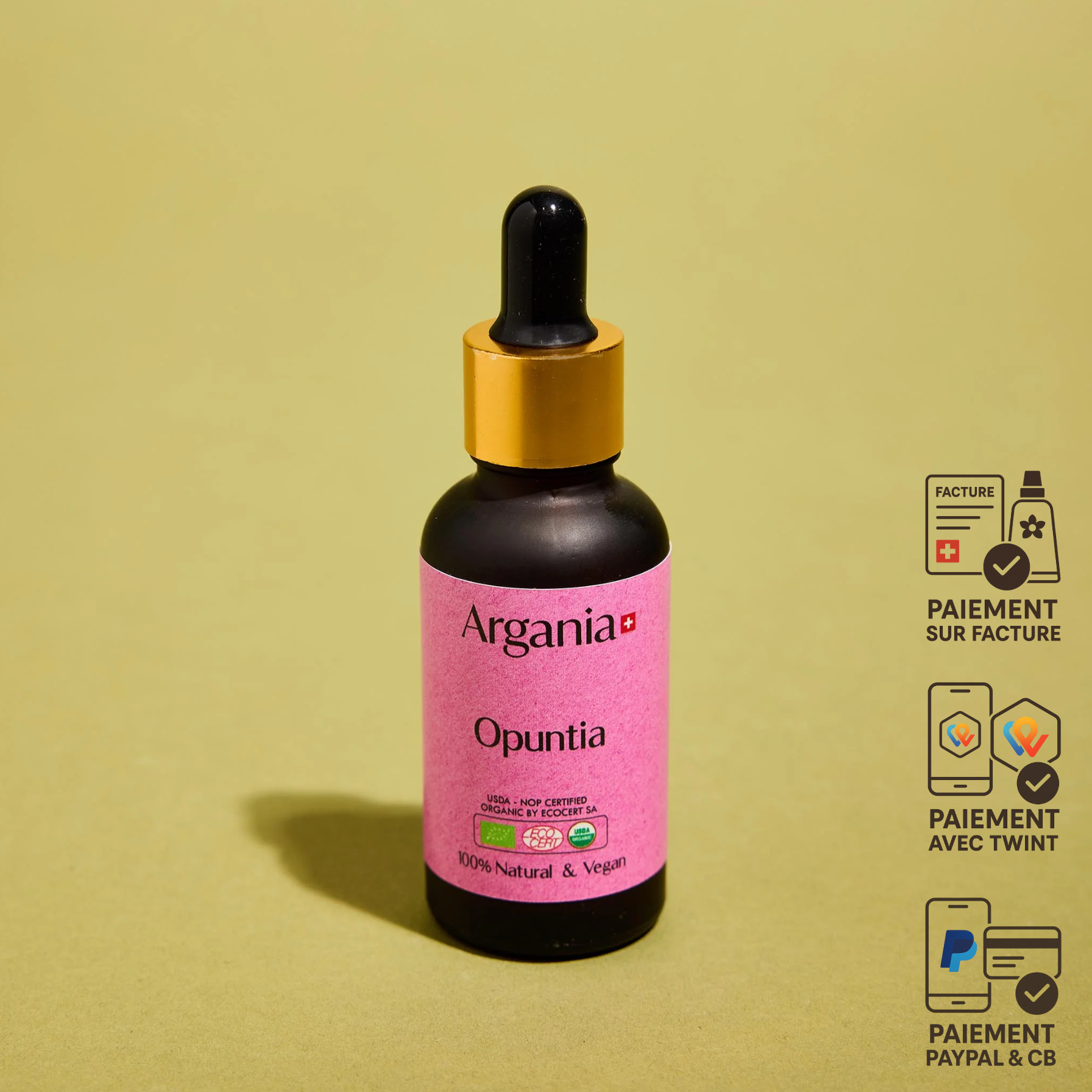 Opuntia® 30ml - Pure prickly pear seed oil, N°1 for wrinkles and Taches🇨🇭