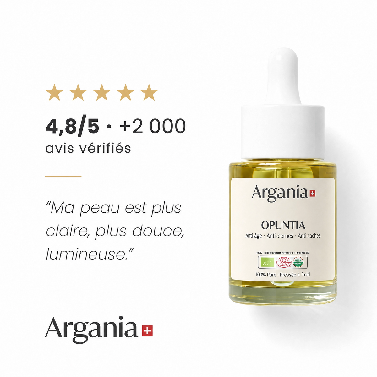 Huile de Pépins de Figue de Barbarie Bio Opuntia® Anti-Âge